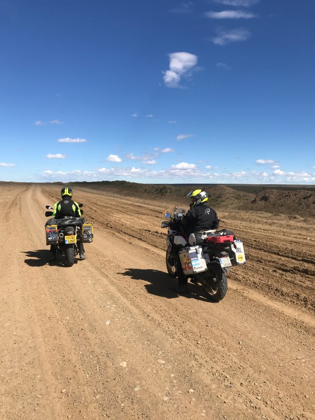 Mark and Ian on gravel